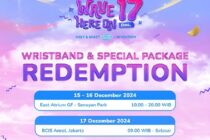 Simak aturan penukaran tiket “Wave Here on 17 Dec” di Jakarta